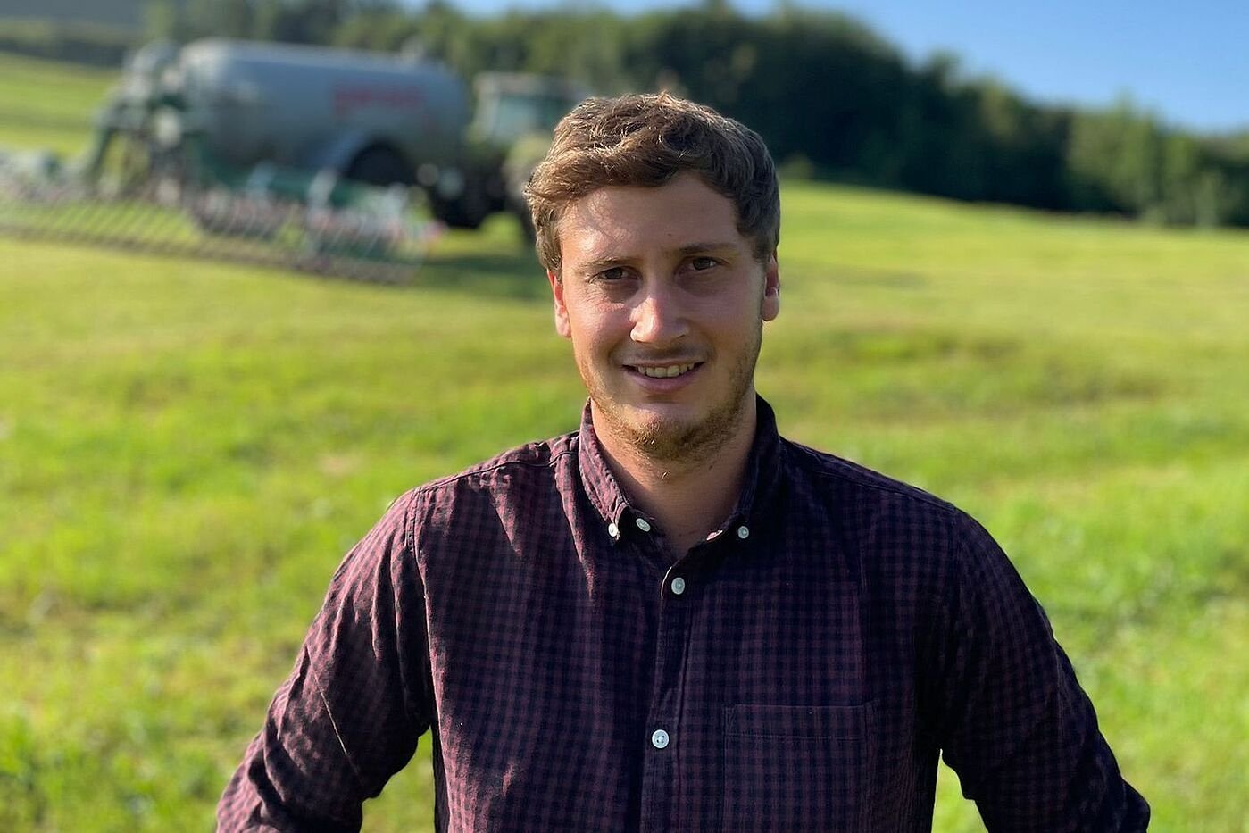 Lukas Reich, Landwirt aus Grünenbach in Bayern