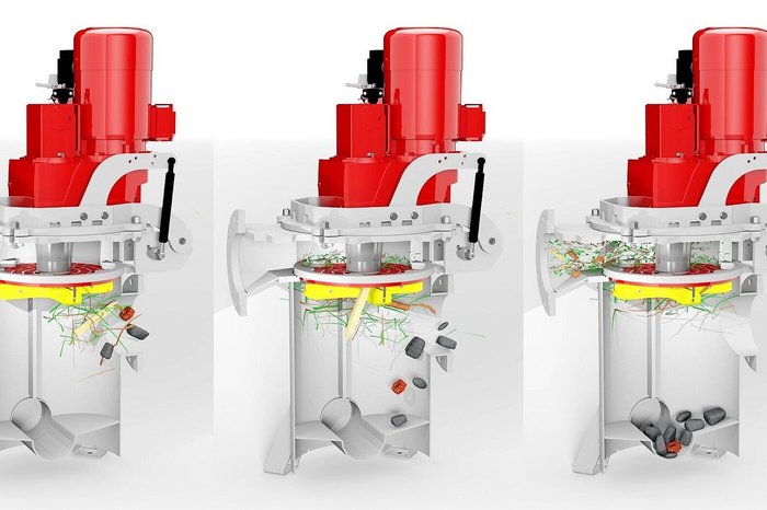 Funktionsprinzip des Vogelsang-Nasszerkleinerers RotaCut