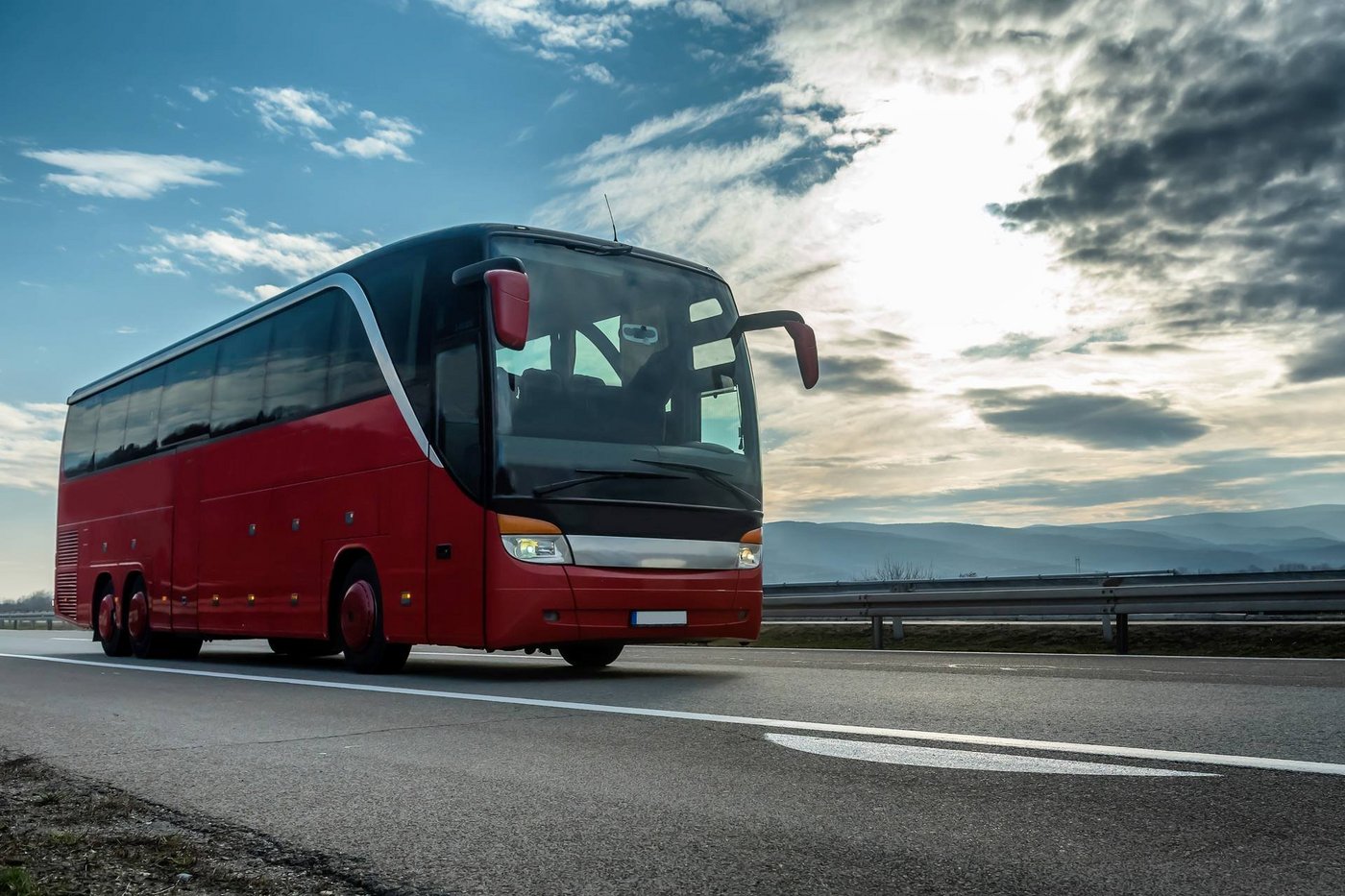 Um ônibus de longa distância