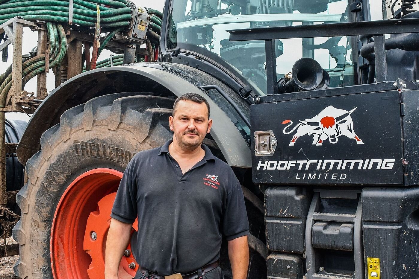 Steve Jones, Geschäftsinhaber vom Lohnunternehmen Hooftrimming LTD., UK 