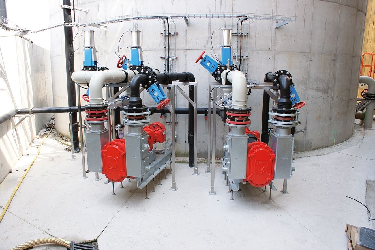 Vogelsang VX rotary lobe pumps on site