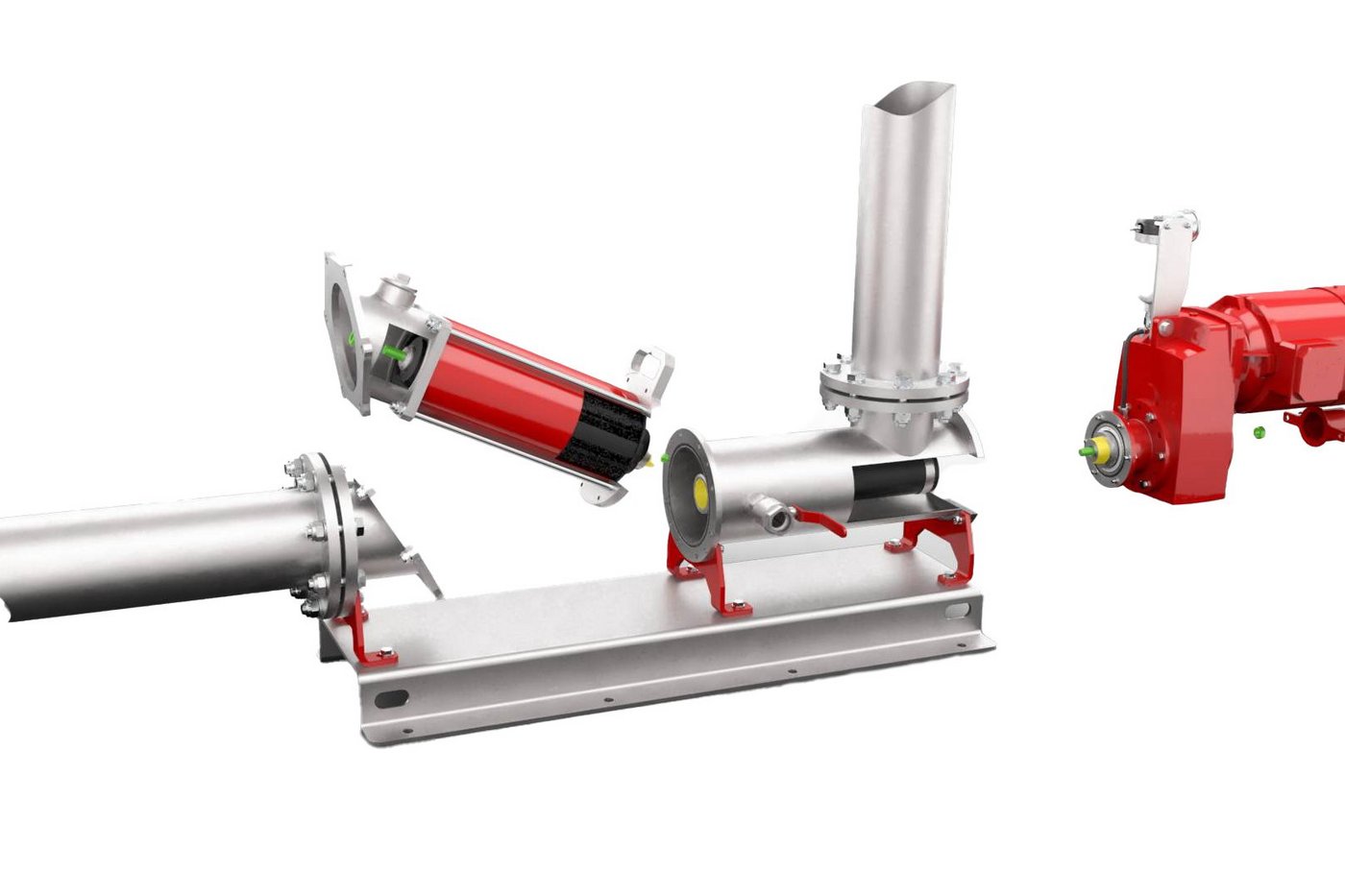 Quick maintenance concept of the CC series progressive cavity pumps