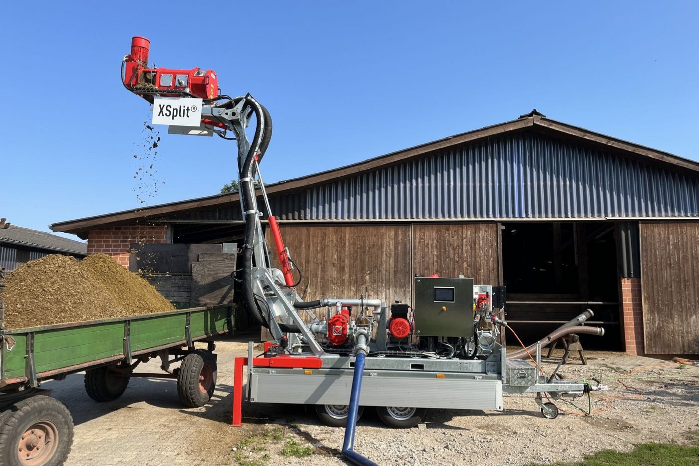 XSplit-scheider op een boerderij