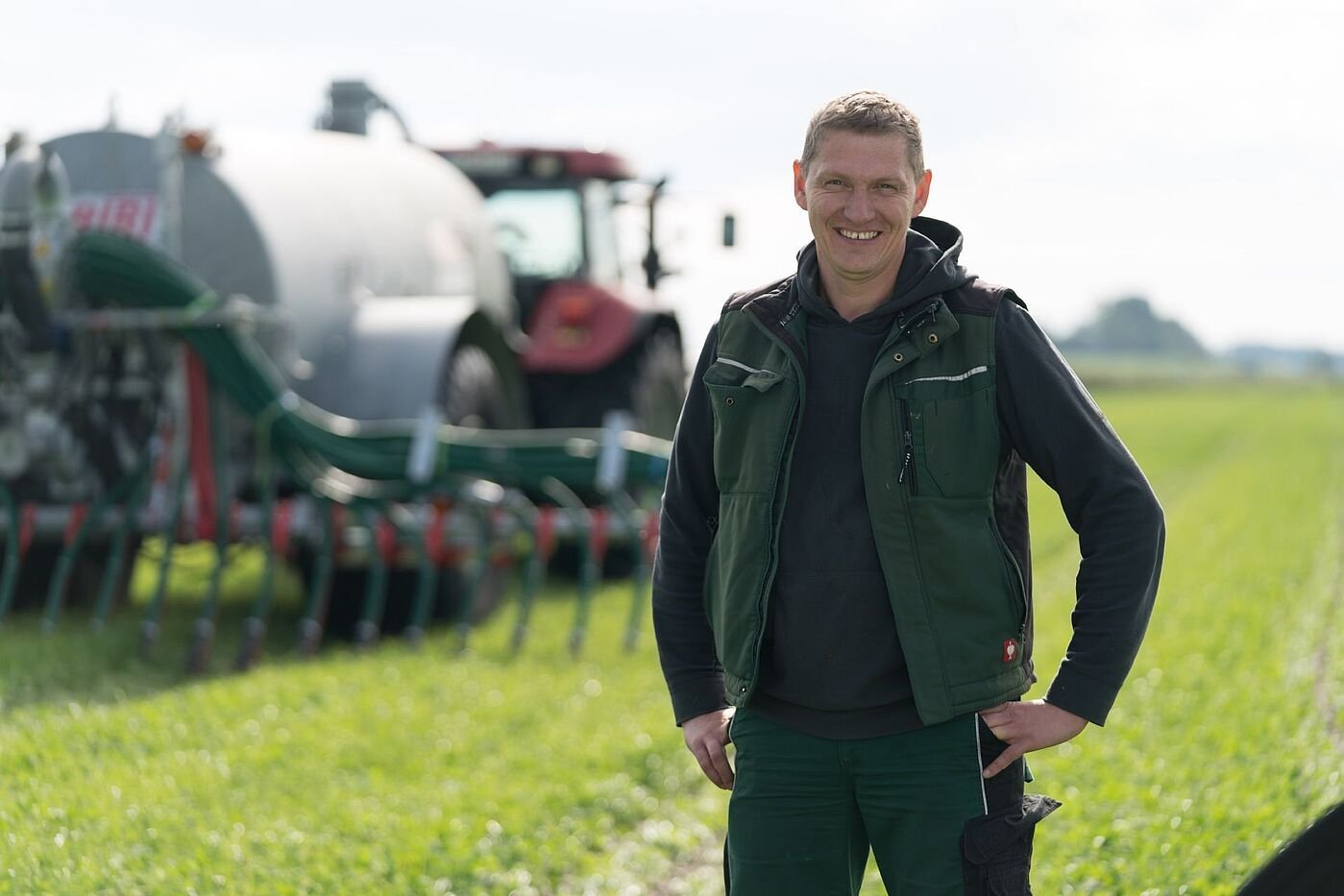 Jan Haase, bedrijfsleider van de Haase boerderij, Duitsland