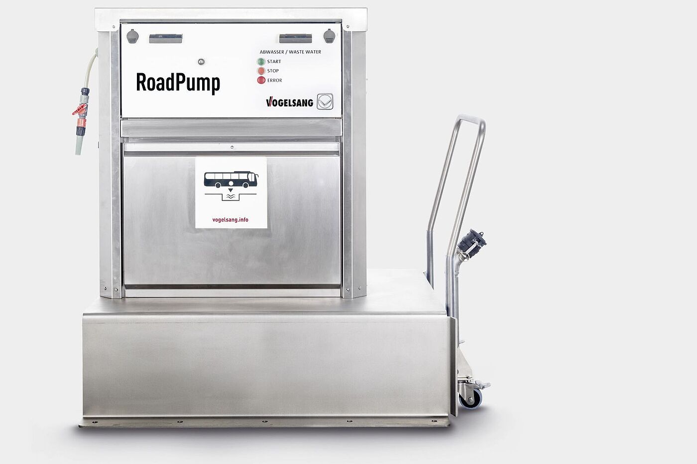 RoadPump Easy, systém pro zásobování sladkou vodou a likvidaci odpadních vod pro autobusy od společnosti Vogelsang