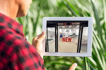 Showroom virtual para tecnologia agrícola